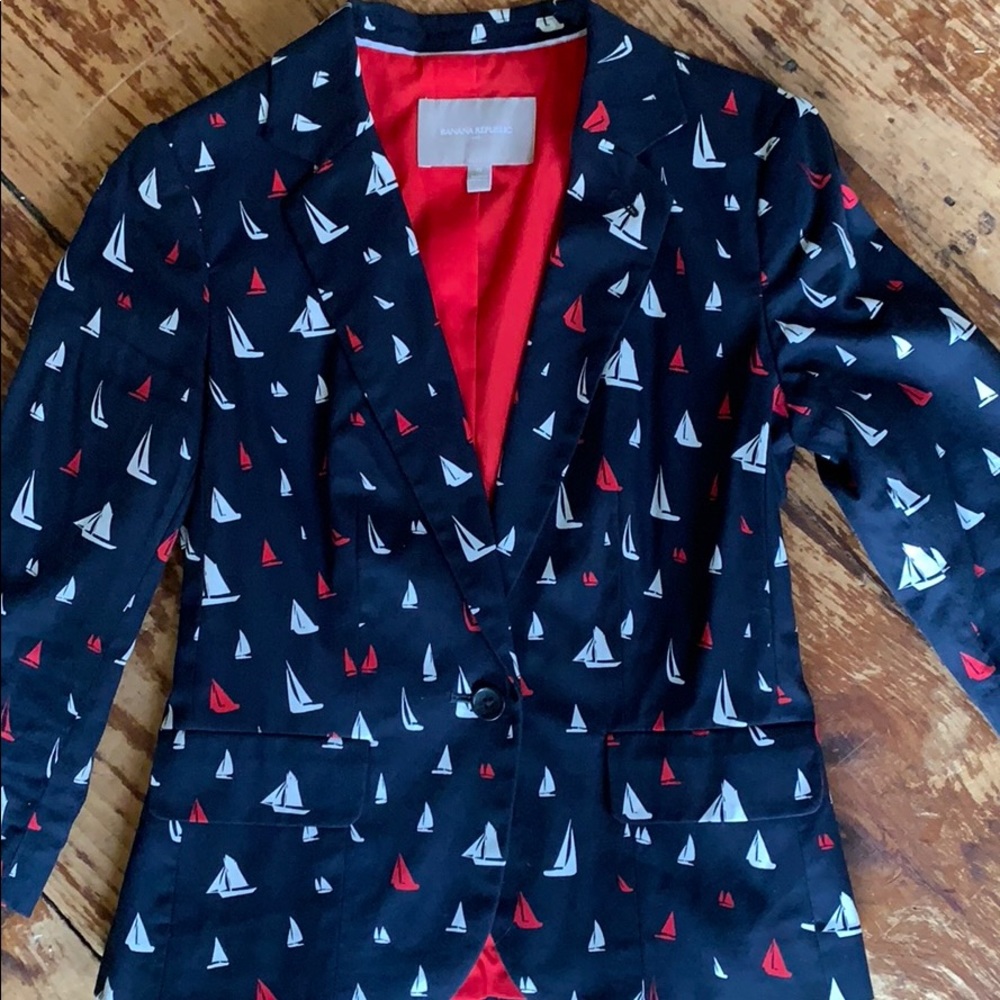 Banana Republic Nautical Blazer
